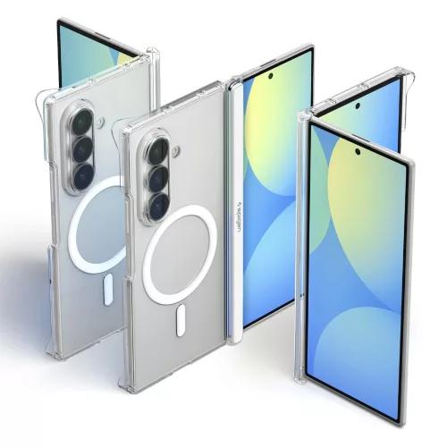 Spigen Airskin Zero Samsung Galaxy Z Fold 8 Ultra tok, MagSafe, Clear White, átlátszó