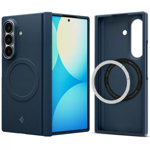 Spigen Airskin Aramid Mag Samsung Galaxy Z Fold 8 Ultra tok, MagSafe, Aramid, kék