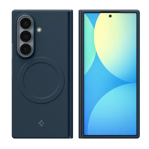 Spigen Airskin Aramid Mag Samsung Galaxy Z Fold 8 Ultra tok, MagSafe, Aramid, kék