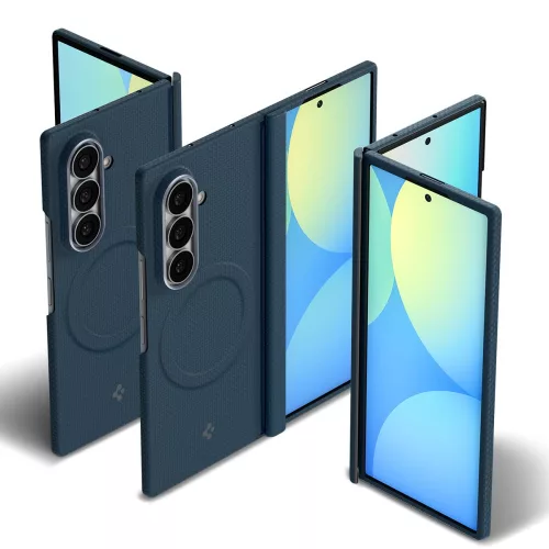 Spigen Airskin Aramid Mag Samsung Galaxy Z Fold 8 Ultra tok, MagSafe, Aramid, kék