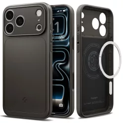   Spigen Thin Fit MagFit Apple iPhone 18 Pro / 17 Pro tok, MagSafe, Gunmetal, szürke