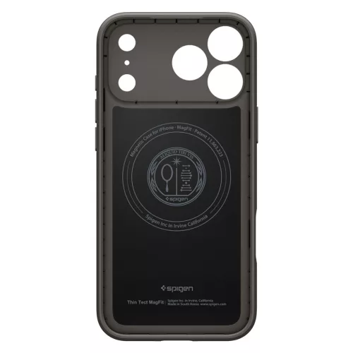 Spigen Thin Fit MagFit Apple iPhone 18 Pro / 17 Pro tok, MagSafe, Gunmetal, szürke