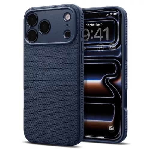 Spigen Liquid Air Apple iPhone 18 Pro / 17 Pro tok, Navy Blue, kék
