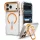Spigen Ultra Hybrid Optik S Apple iPhone 18 Pro / 17 Pro tok kitámasztóval, MagSafe, Clear Orange, átlátszó-narancs