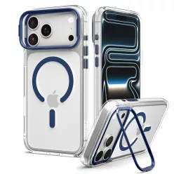  Spigen Ultra Hybrid Optik S Apple iPhone 18 Pro / 17 Pro tok, MagSafe, Clear Deep Blue, átlátszó-kék