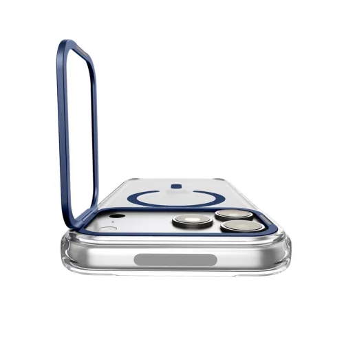 Spigen Ultra Hybrid Optik S Apple iPhone 18 Pro / 17 Pro tok, MagSafe, Clear Deep Blue, átlátszó-kék
