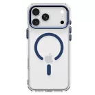 Spigen Ultra Hybrid Optik S Apple iPhone 18 Pro / 17 Pro tok, MagSafe, Clear Deep Blue, átlátszó-kék
