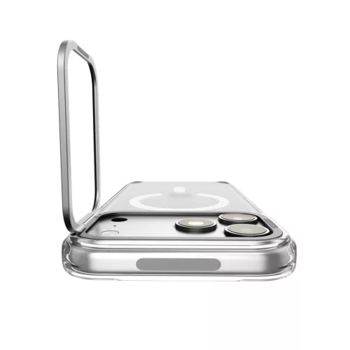 Spigen Ultra Hybrid Optik S Apple iPhone 18 Pro / 17 Pro tok, MagSafe, Clear Silver, átlátszó-ezüst