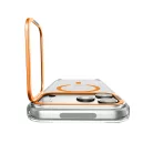 Spigen Ultra Hybrid Optik S Apple iPhone 18 Pro Max / 17 Pro Max tok kitámasztóval, MagSafe, Clear Orange, átlátszó-narancs