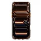 Spigen Ultra Hybrid Optik S Apple iPhone 18 Pro Max / 17 Pro Max tok kitámasztóval, MagSafe, Clear Orange, átlátszó-narancs