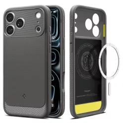   Spigen Rugged Armor MagFit Apple iPhone 18 Pro Max / 17 Pro Max tok, MagSafe, Gray, szürke