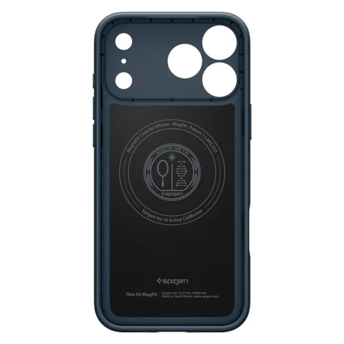Spigen Thin Fit MagFit Apple iPhone 18 Pro Max / 17 Pro Max tok, MagSafe, Metal Slate, kék