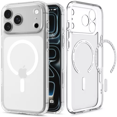 Spigen Ultra Hybrid MagFit Apple iPhone 18 Pro Max / 17 Pro Max tok, MagSafe, Frost, fehér