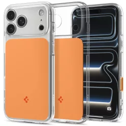   Spigen Ultra Hybrid T MagFit Apple iPhone 18 Pro Max / 17 Pro Max tok, MagSafe, Glossy Orange, narancs