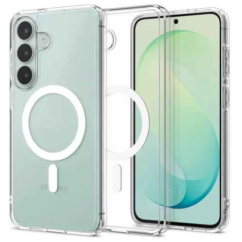 Spigen Ultra Hybrid Mag Samsung Galaxy S26 FE tok, MagSafe, Crystal Clear, átlátszó