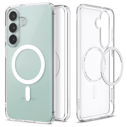 Spigen Ultra Hybrid Mag Samsung Galaxy S26 FE tok, MagSafe, Crystal Clear, átlátszó