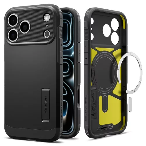 Spigen Tough Armor T MagFit Apple iPhone 18 Pro / 17 Pro tok, MagSafe, fekete