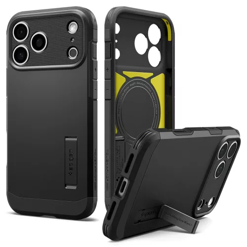 Spigen Tough Armor T MagFit Apple iPhone 18 Pro / 17 Pro tok, MagSafe, fekete