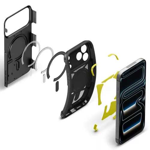 Spigen Tough Armor T MagFit Apple iPhone 18 Pro / 17 Pro tok, MagSafe, fekete