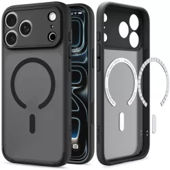   Spigen Ultra Hybrid Mag Apple iPhone 18 Pro / 17 Pro tok, MagSafe, Frost Black, fekete