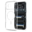 Spigen Ultra Hybrid MagFit Apple iPhone 18 Pro / 17 Pro tok, MagSafe, Clear, átlátszó-fehér