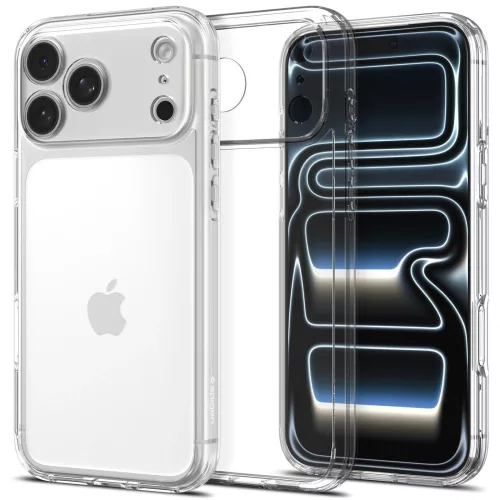 Spigen Ultra Hybrid Apple iPhone 18 Pro / 17 Pro tok, Crystal Clear, átlátszó