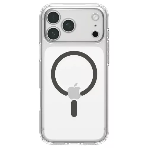 Spigen Ultra Hybrid MagFit Apple iPhone 18 Pro Max / 17 Pro Max tok, MagSafe, Clear, átlátszó-szürke