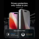 Spigen Glas.tR EZ Fit Pro HD Apple iPhone 18 Pro Max privacy kijelzővédő fólia felhelyező kerettel (betekintésgátló)